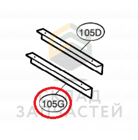 5070JA3002W LG оригинал, уголок нижний