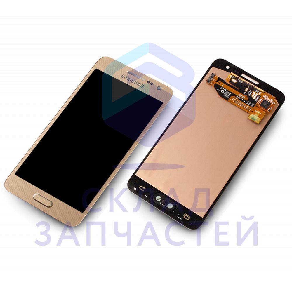 Дисплей (lcd) в сборе с сенсорным стеклом (тачскрином) (GOLD), оригинал Samsung GH97-16747F