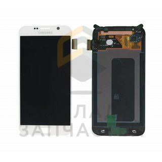 Дисплей (lcd) в сборе с сенсорным стеклом (тачскрином) (White) для Samsung SM-G920F Galaxy S6 Duos