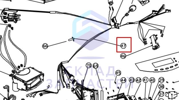 Контрольный кабель в сборе для Haier HTD1268 (CE0FSME0100)