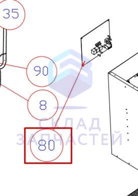 Изображение товара 0151800182 Haier оригинал, доска с вентилятором
