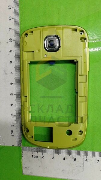 Задняя часть корпуса с кнопками и заглушками (Lime Green) для Samsung GT-S5570