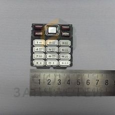 Клавиатура (Silver-Red) для Samsung GT-C3322