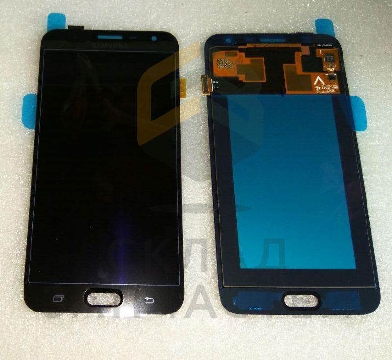 Дисплей в сборе с сенсорным стеклом (тачскрином) (цвет - Black) для Samsung SM-J701F/DS