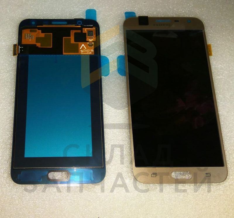 Дисплей в сборе с сенсорным стеклом (тачскрином) (цвет - Gold) для Samsung SM-J701F/DS
