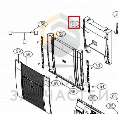 0060217642 Haier оригинал, воздуховод