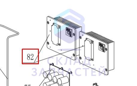 Изображение товара 0151800261 Haier оригинал, панель управления компрессора + радиатор