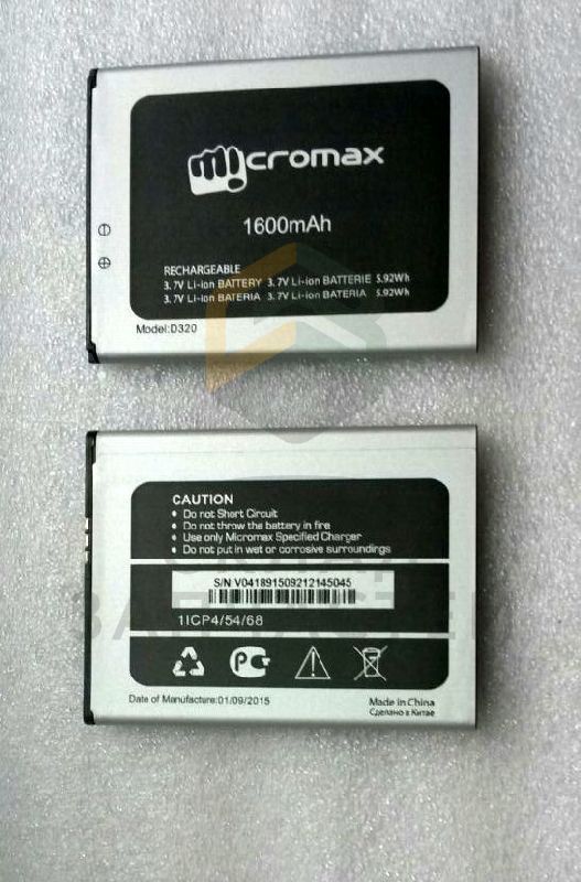 Аккумулятор для Micromax D320 Micromax Bolt D320