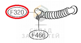 Шланг соединительный без фитингов, оригинал LG 5214FR3046A