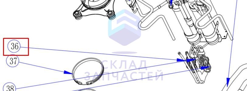 Возвратный капилляр для Haier AV10NMMEUA (AA99W0E2900)