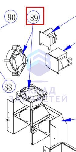 Вентилятор радиатора для Haier AV10NMMEUA (AA99W0E2900)