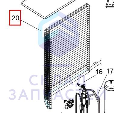 Изображение товара Оригинальная сборка конденсатора Haier A0010722947 для техники