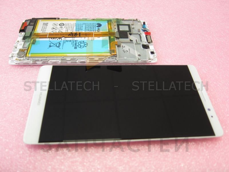 Сенсорное стекло в сборе передней панелью и компонентами парт номер 02350PKA для Huawei Mate 8 (NXT-L29A)