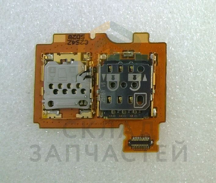 Комбинированный считыватель SIM/ Micro SD карт на плате для Nokia 808 PureView