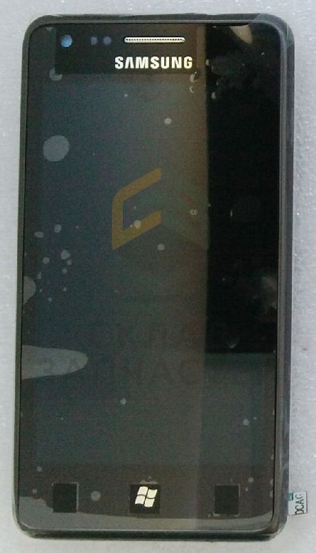 Дисплей (lcd) в сборе с сенсорным стеклом (тачскрином) и передней панелью (Deep Gray) для Samsung GT-S7530