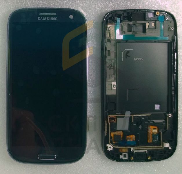 Дисплей (lcd) в сборе с сенсорным стеклом (тачскрином) и передней панелью (Blue) для Samsung GT-I9305N