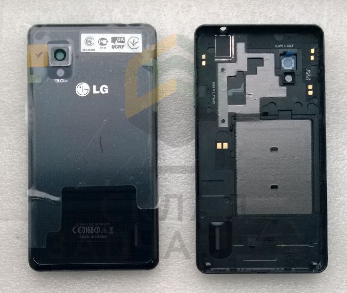 Крышка АКБ в сборе с антенной (Black) для LG E975 Optimus G