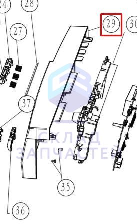 Панель передняя россия для Haier HW80-B14266A (CEAAJ0E0600)