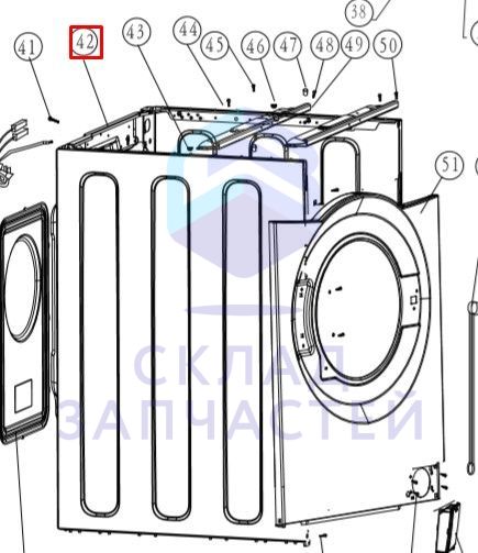 Корпус в сборе для Haier HW100-B14266A (CE0LJ6E0M00)