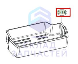 Полка холодильника пластиковая для LG GS9366PZQZB
