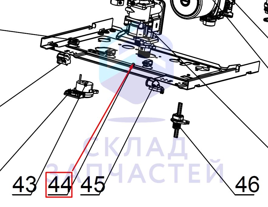 0040113888QBA Haier оригинал, Нижний поддон (котла)