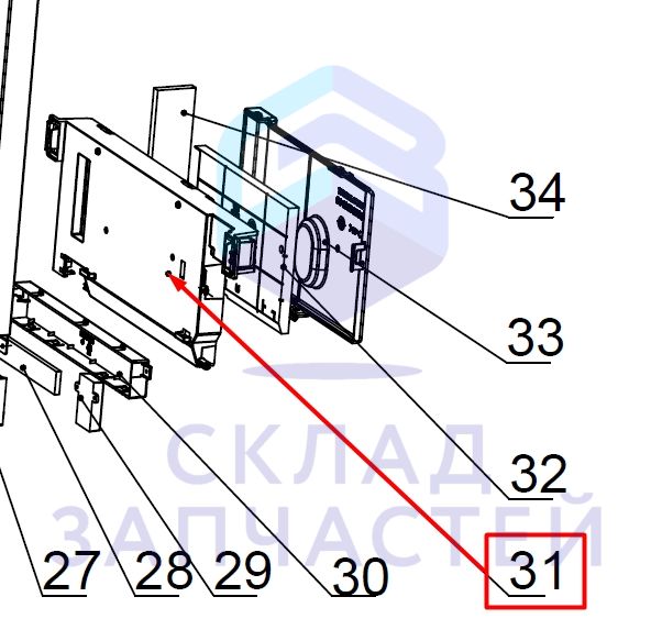 0040208752 Haier оригинал, Основание блока управления