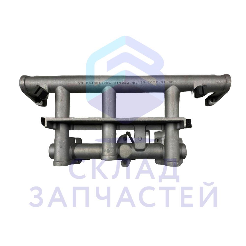 0040815601 Haier оригинал, коллектор газовой горелки (рампа газовая) 14 форсунок