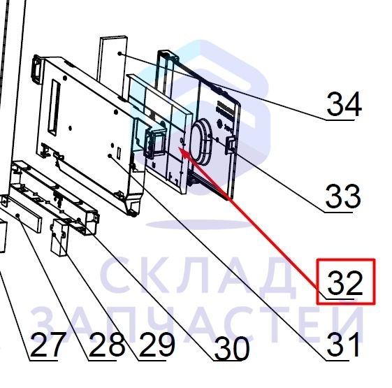 0041801635C Haier оригинал, Панель управления