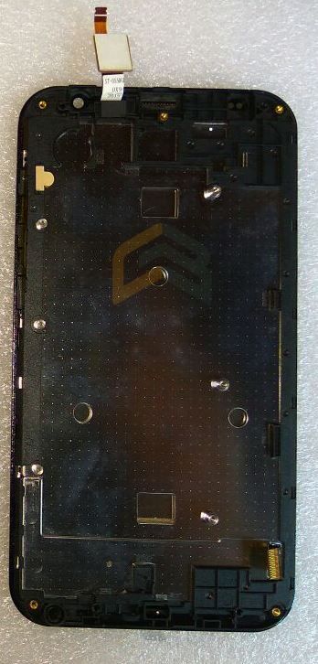 Дисплей (lcd) в сборе с сенсорной и передней панелью для FLY FS551