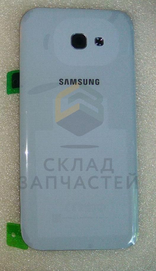 Задняя крышка АКБ в сборе с защитным стеклом камеры (Blue) для Samsung SM-A720F/DS