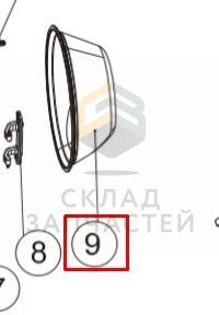 Стекло люка для Haier HW60-12829A (CE0JG5E0A00)