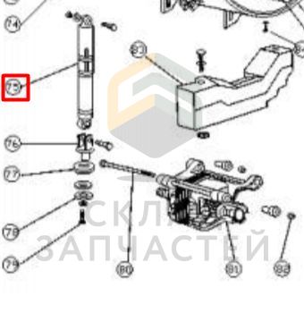 00214001236902 Haier оригинал, Амортизатор