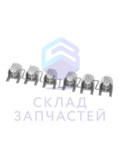 Изображение товара Набор кнопок цветная нержавеющая сталь Bosch среднего класса 6 програ ммных кнопок, с печатью, оригинал Bosch 10000534