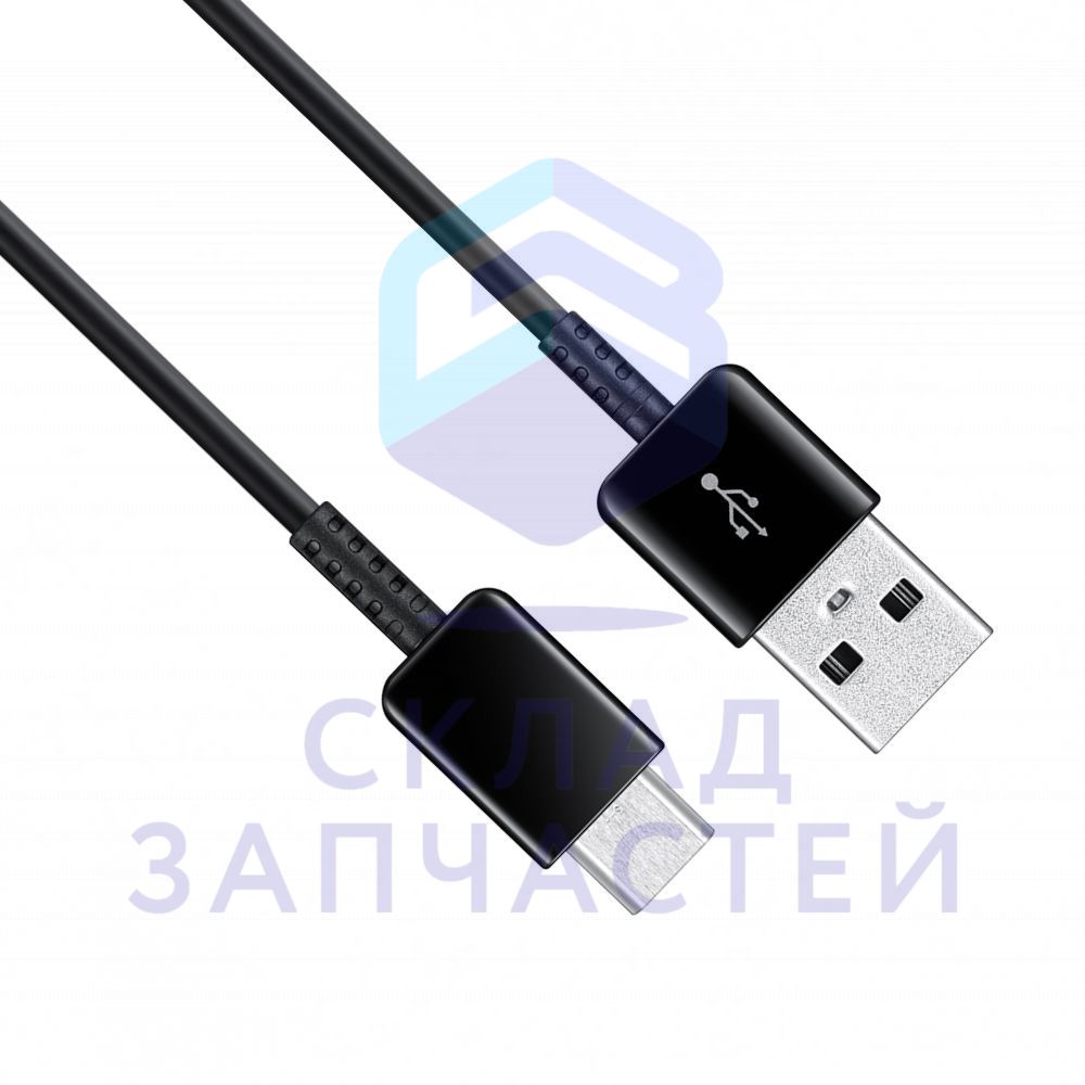 Кабель USB на USB Type-C EP-DG970BBE черный для Samsung SM-G975N
