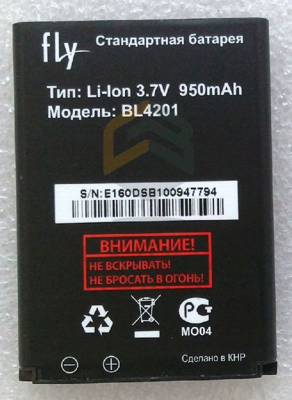 Аккумуляторная батарея (BL4201) парт номер P104-628000-001 для FLY E160