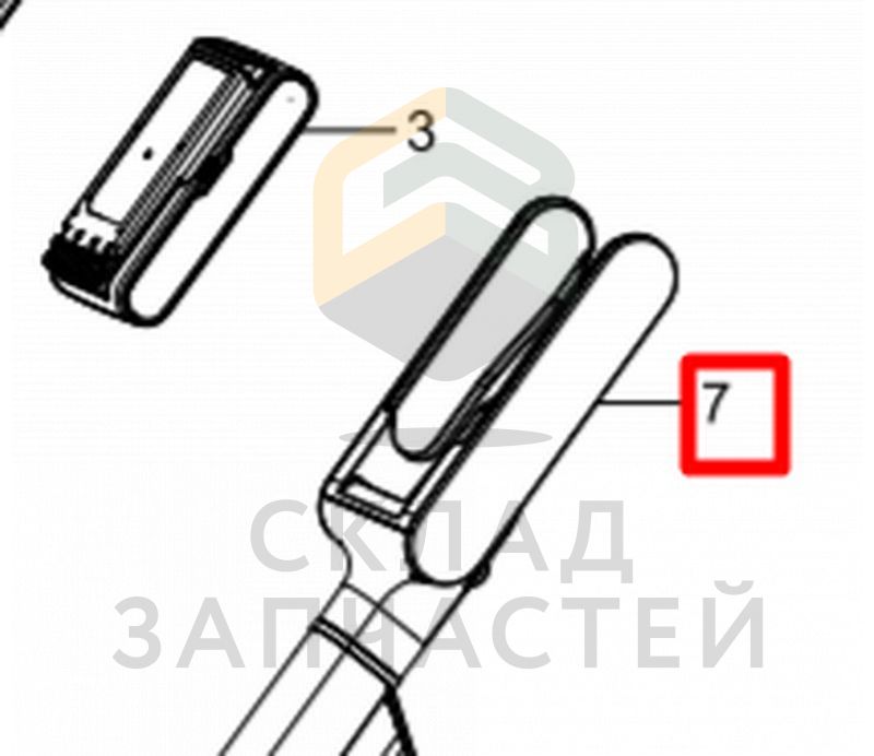 Зарядное устройство в сборе-держатель, оригинал Samsung DJ96-00223B