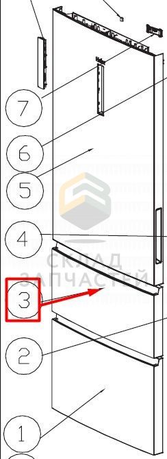 Купить Дверь Холодильника Хайер
