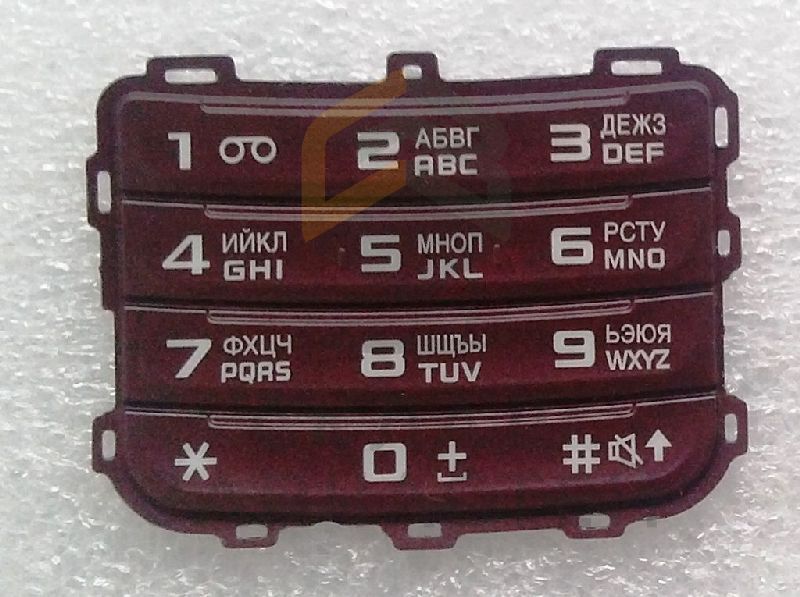 Клавиатура (набора номера) (Wine Red) для Samsung GT-C3752