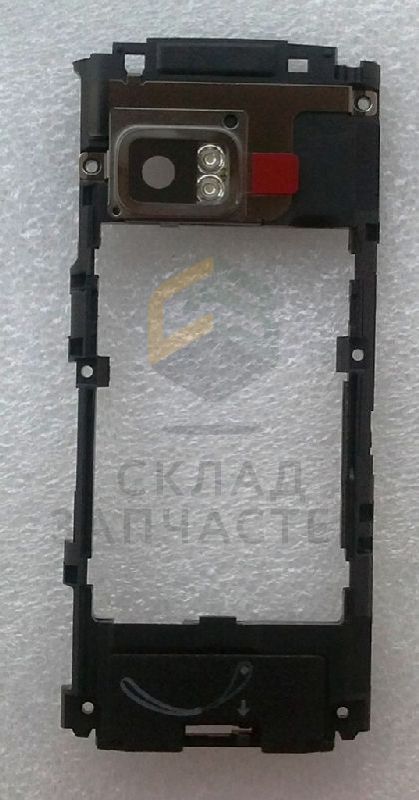 Средняя часть корпуса с антенной и звонками (Black) для Nokia X6 16GB