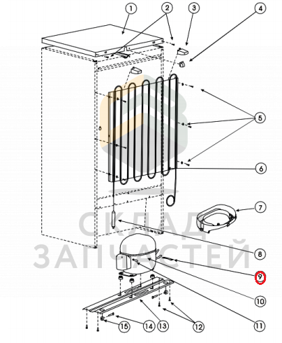Плитка компрессора для Indesit SB 185