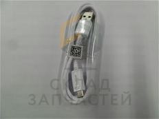 Data кабель microUSB --> USB White для Samsung SM-P605 GALAXY Note 10.1 2014 Edition Wifi+LTE