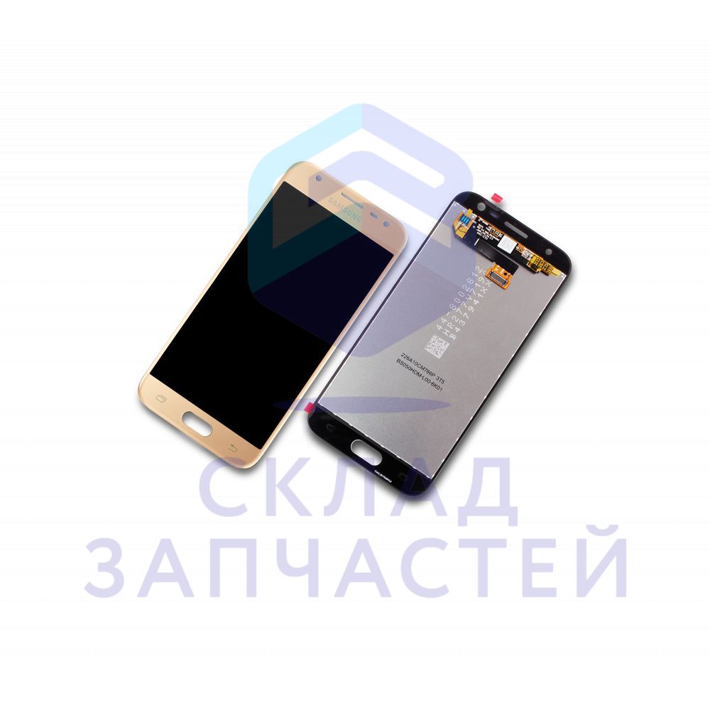 Дисплей в сборе с сенсорным стеклом (тачскрином) Black для Samsung SM-J330F/DS
