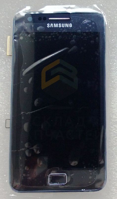Передняя панель в сборе с сенсорным стеклом (тачскрином) и дисплеем (lcd) (Blue) для Samsung GT-I9105 GALAXY S2 Plus