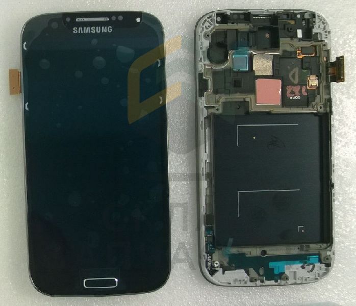 Дисплей (lcd) в сборе с сенсорным стеклом (тачскрином) и передней панелью (Black) для Samsung GT-I9505