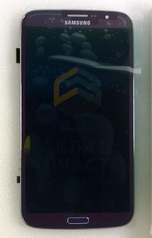 Дисплей (lcd) в сборе с сенсорным стеклом (тачскрином) и передней панелью (Violet) для Samsung GT-I9200