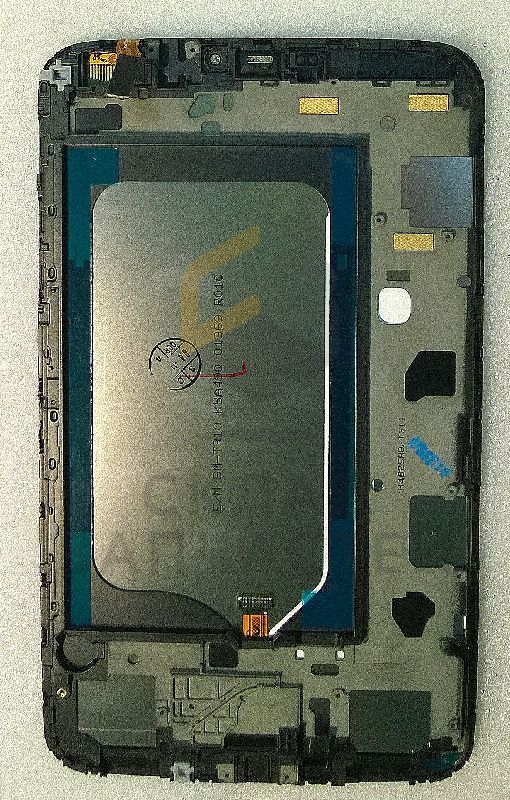 Дисплей (lcd) в сборе с сенсорным стеклом (тачскрином) и передней панелью (Black) для Samsung SM-T311