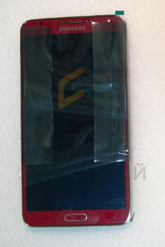 Дисплей (lcd) в сборе с сенсорным стеклом (тачскрином) и передней панелью (Red) для Samsung SM-N900 GALAXY Note 3