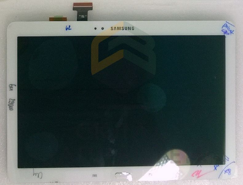 Дисплей (lcd) в сборе с сенсорным стеклом (тачскрином) и передней панелью (White) для Samsung SM-P605