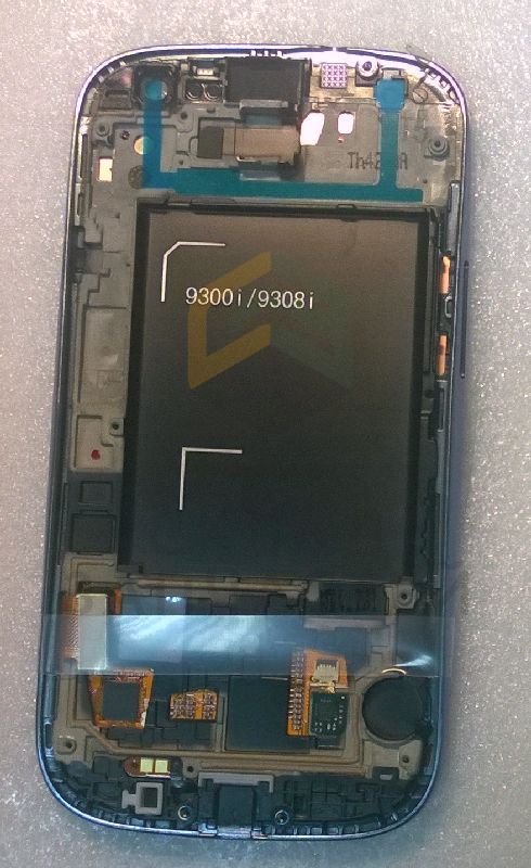 Дисплей (lcd) в сборе с сенсорным стеклом (тачскрином) и передней панелью (Blue) для Samsung GT-I9301I