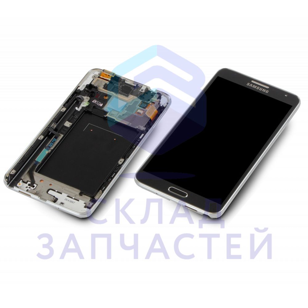 Дисплей (lcd) в сборе с сенсорным стеклом (Black) для Samsung SM-N750